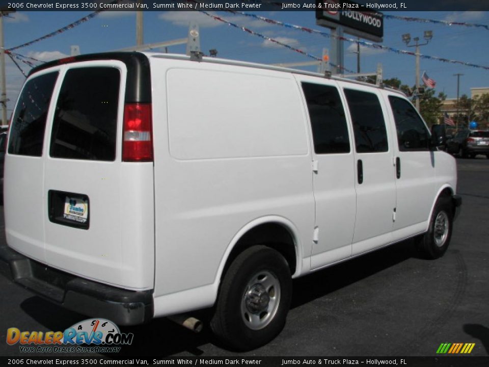 2006 Chevrolet Express 3500 Commercial Van Summit White / Medium Dark Pewter Photo #13
