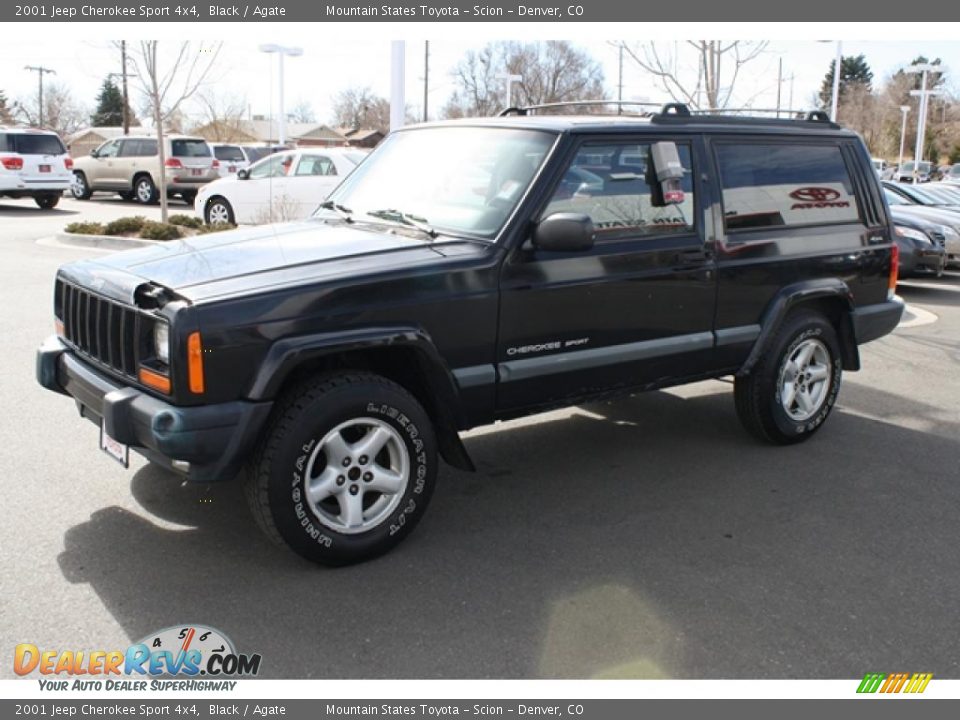 2001 Jeep Cherokee Sport 4x4 Black / Agate Photo #5