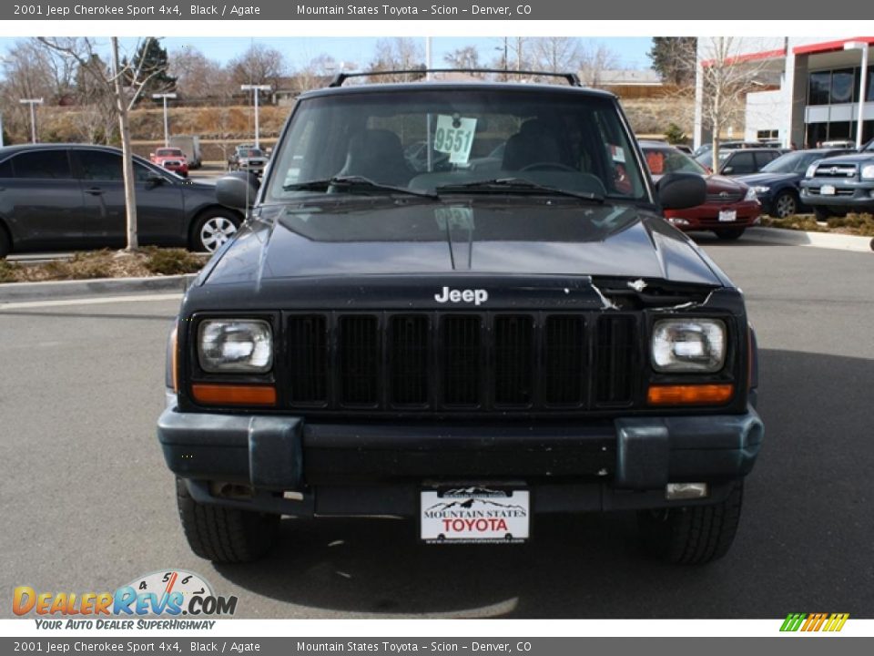 2001 Jeep Cherokee Sport 4x4 Black / Agate Photo #6