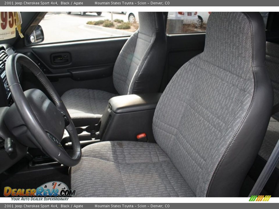 Agate Interior 2001 Jeep Cherokee Sport 4x4 Photo 9