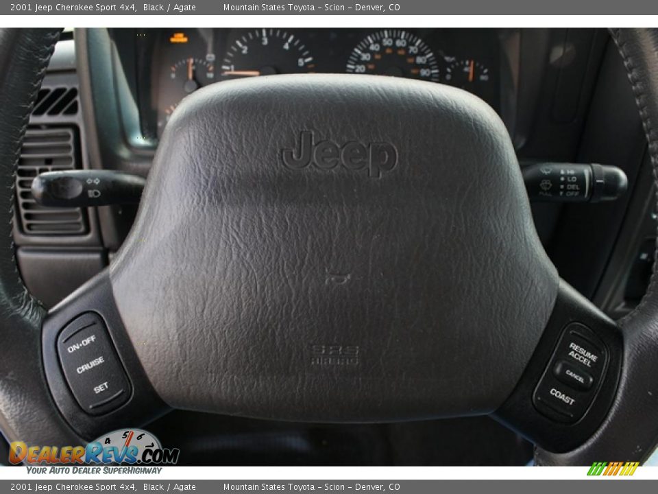 2001 Jeep Cherokee Sport 4x4 Black / Agate Photo #14