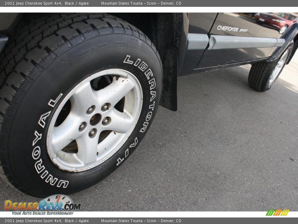 2001 Jeep Cherokee Sport 4x4 Black / Agate Photo #25