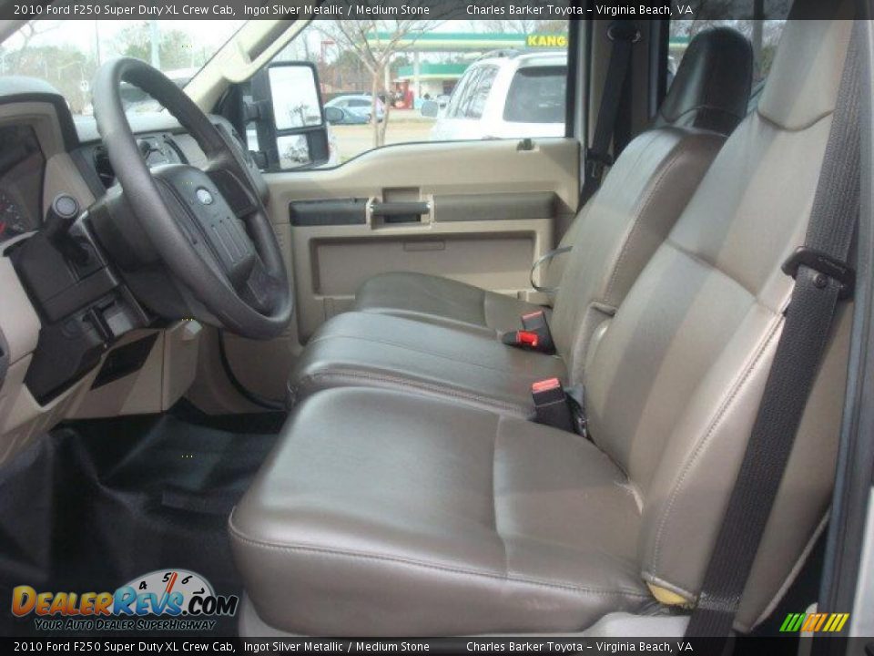 Medium Stone Interior 2010 Ford F250 Super Duty Xl Crew