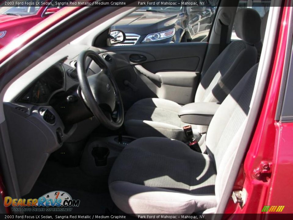 2003 Ford Focus LX Sedan Sangria Red Metallic / Medium Graphite Photo #5