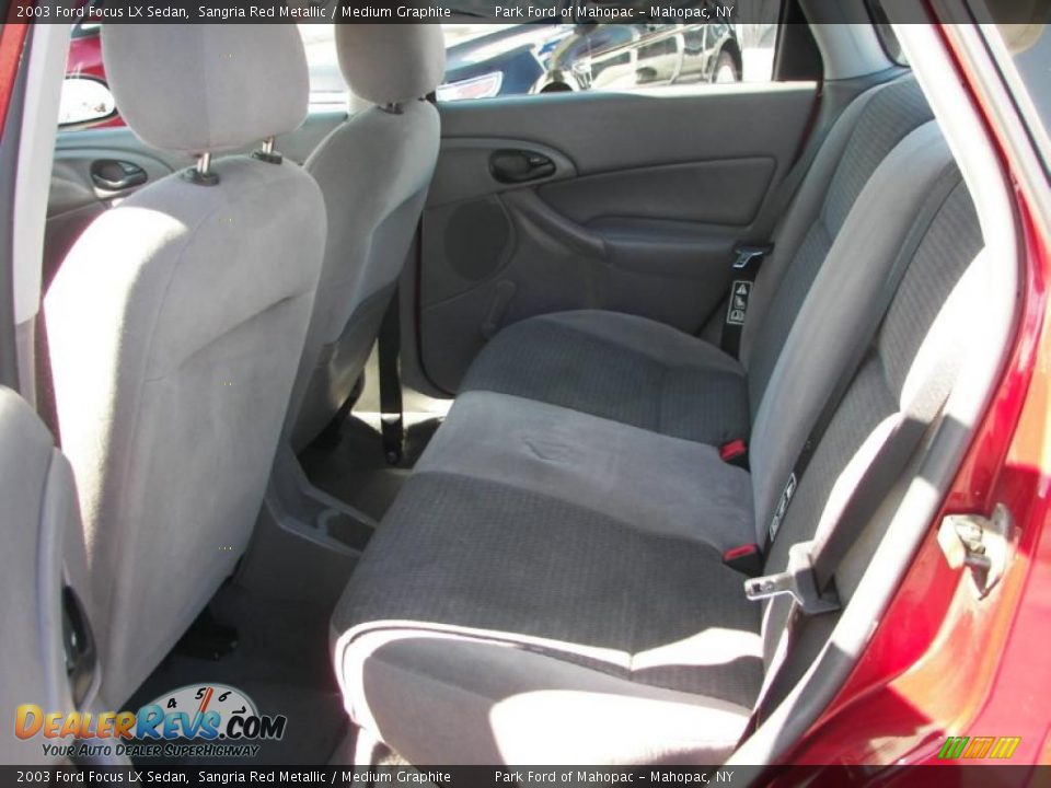 2003 Ford Focus LX Sedan Sangria Red Metallic / Medium Graphite Photo #6