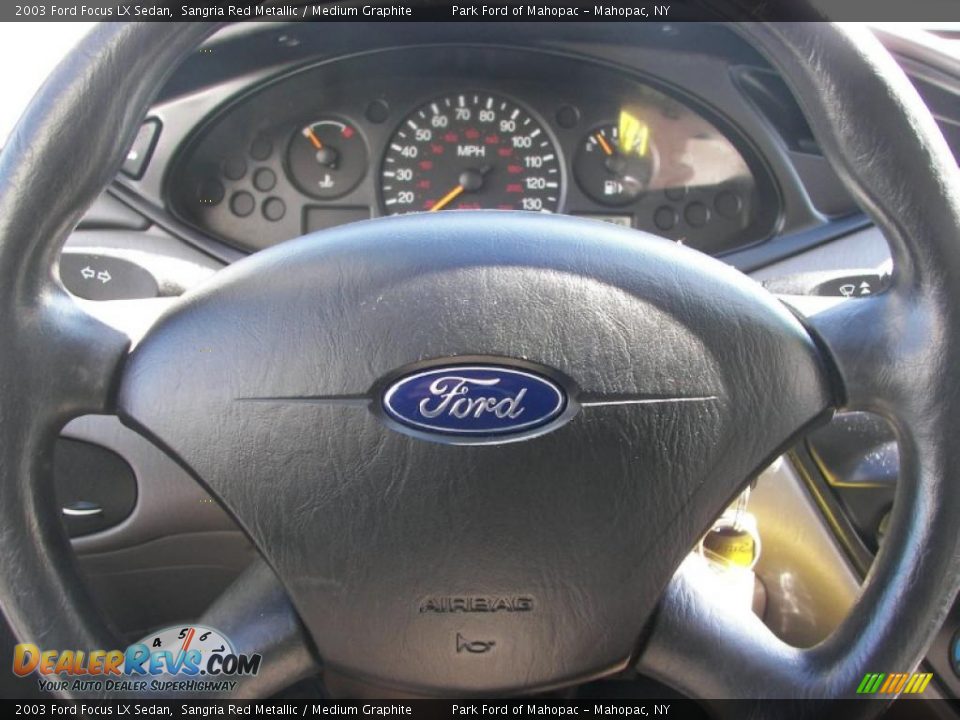 2003 Ford Focus LX Sedan Sangria Red Metallic / Medium Graphite Photo #12