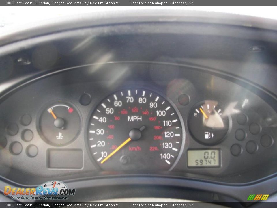 2003 Ford Focus LX Sedan Sangria Red Metallic / Medium Graphite Photo #13