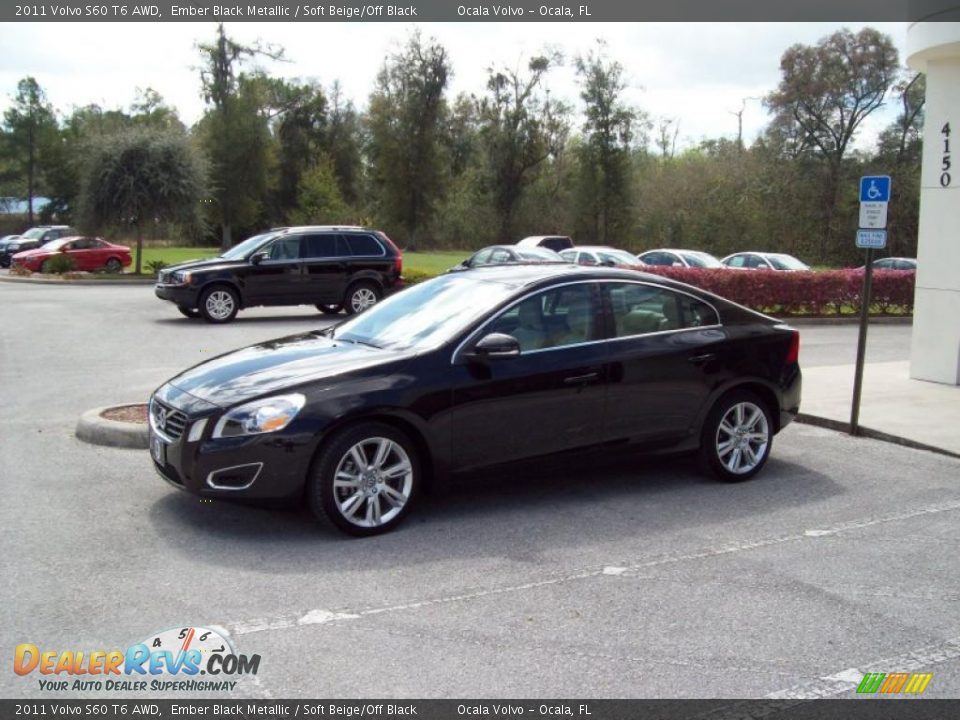 Ember Black Metallic 2011 Volvo S60 T6 AWD Photo #4