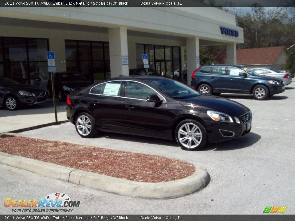 Ember Black Metallic 2011 Volvo S60 T6 AWD Photo #10