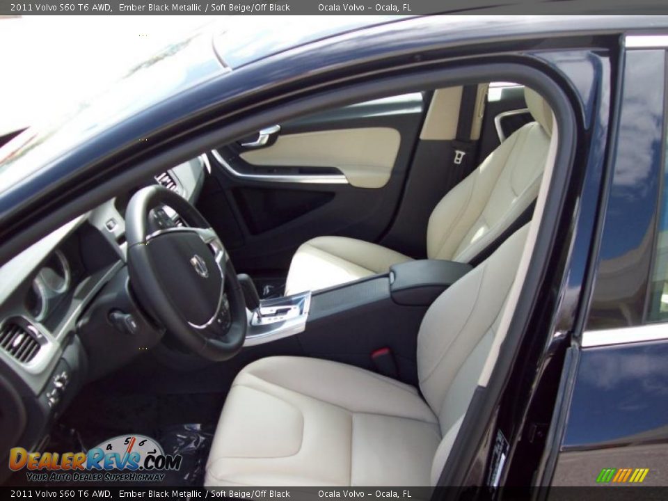 Soft Beige/Off Black Interior - 2011 Volvo S60 T6 AWD Photo #11