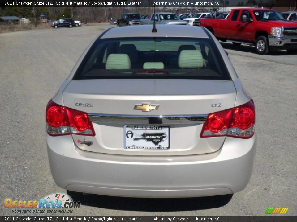 2011 Chevrolet Cruze LTZ Gold Mist Metallic / Cocoa/Light Neutral Leather Photo #3