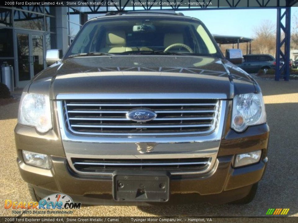 2008 Ford Explorer Limited 4x4 Stone Green Metallic / Camel Photo #8