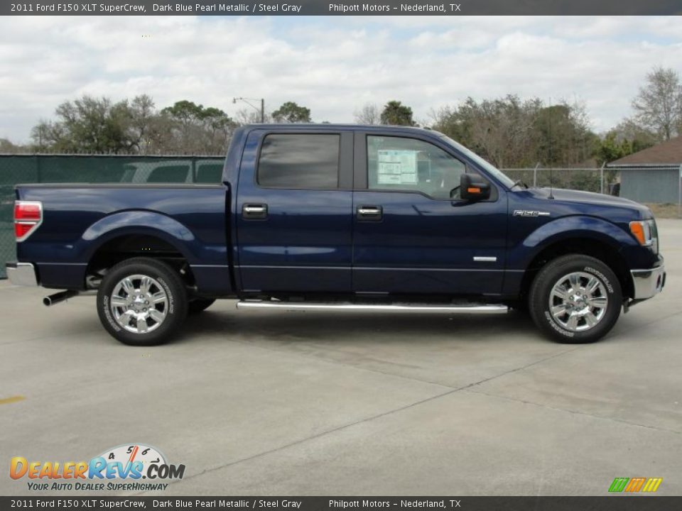 Dark Blue Pearl Metallic 2011 Ford F150 XLT SuperCrew Photo #2