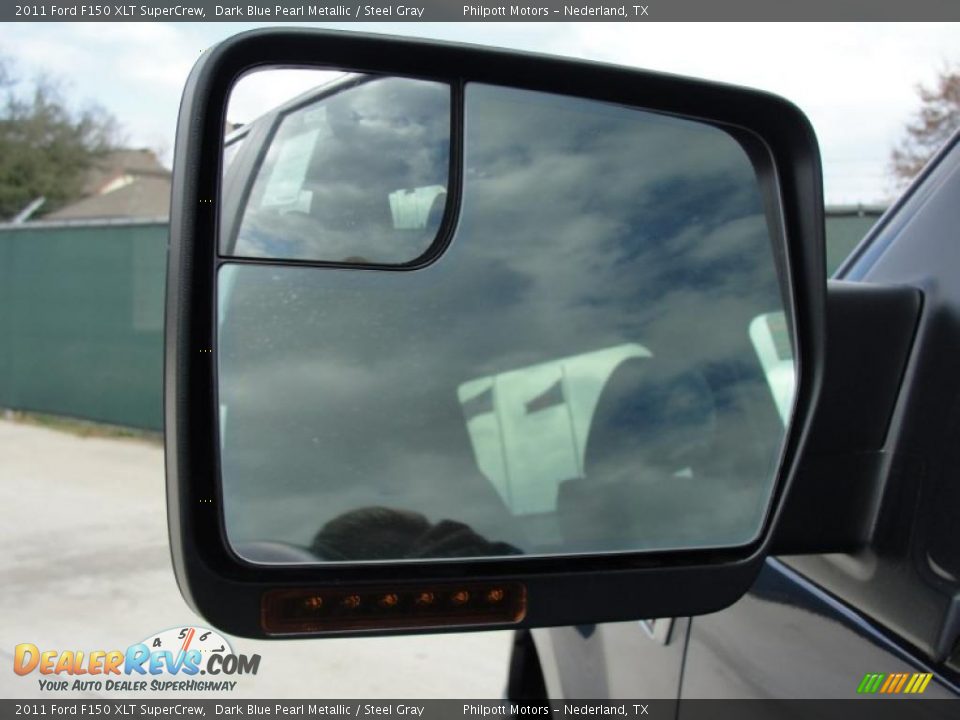 2011 Ford F150 XLT SuperCrew Dark Blue Pearl Metallic / Steel Gray Photo #15