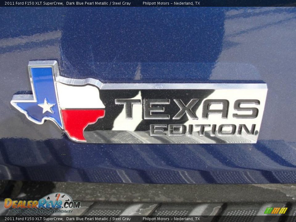 2011 Ford F150 XLT SuperCrew Dark Blue Pearl Metallic / Steel Gray Photo #19