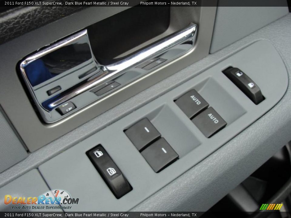 2011 Ford F150 XLT SuperCrew Dark Blue Pearl Metallic / Steel Gray Photo #24