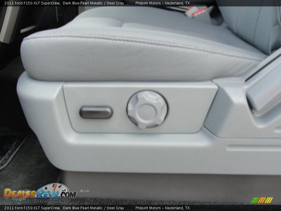 2011 Ford F150 XLT SuperCrew Dark Blue Pearl Metallic / Steel Gray Photo #26