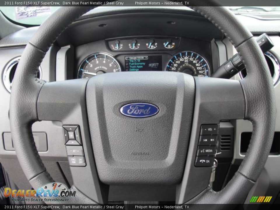 2011 Ford F150 XLT SuperCrew Steering Wheel Photo #33