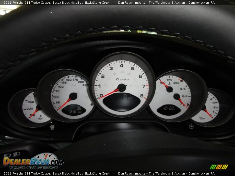 2011 Porsche 911 Turbo Coupe Gauges Photo #26