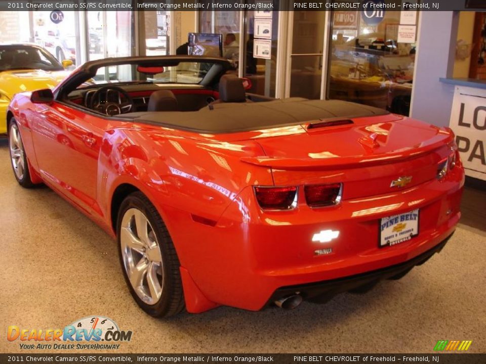Inferno Orange Metallic 2011 Chevrolet Camaro SS/RS Convertible Photo #2
