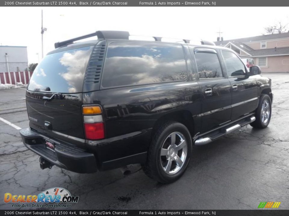 2006 Chevrolet Suburban LTZ 1500 4x4 Black / Gray/Dark Charcoal Photo #3