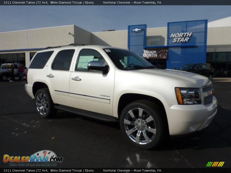 2011 Chevrolet Tahoe LTZ 4x4 White Diamond Tricoat / Ebony Photo #1