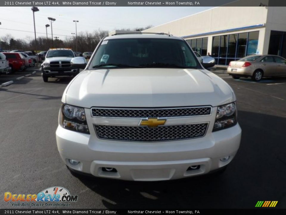 2011 Chevrolet Tahoe LTZ 4x4 White Diamond Tricoat / Ebony Photo #2