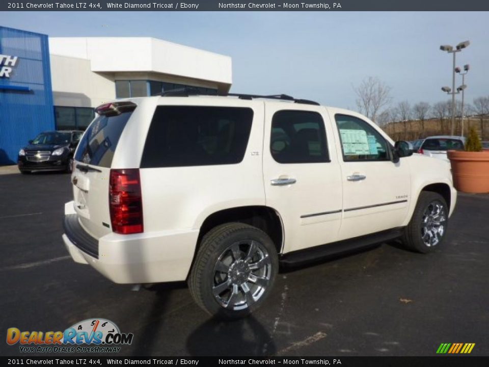 White Diamond Tricoat 2011 Chevrolet Tahoe LTZ 4x4 Photo #10