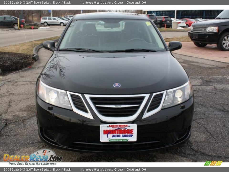 2008 Saab 9-3 2.0T Sport Sedan Black / Black Photo #2
