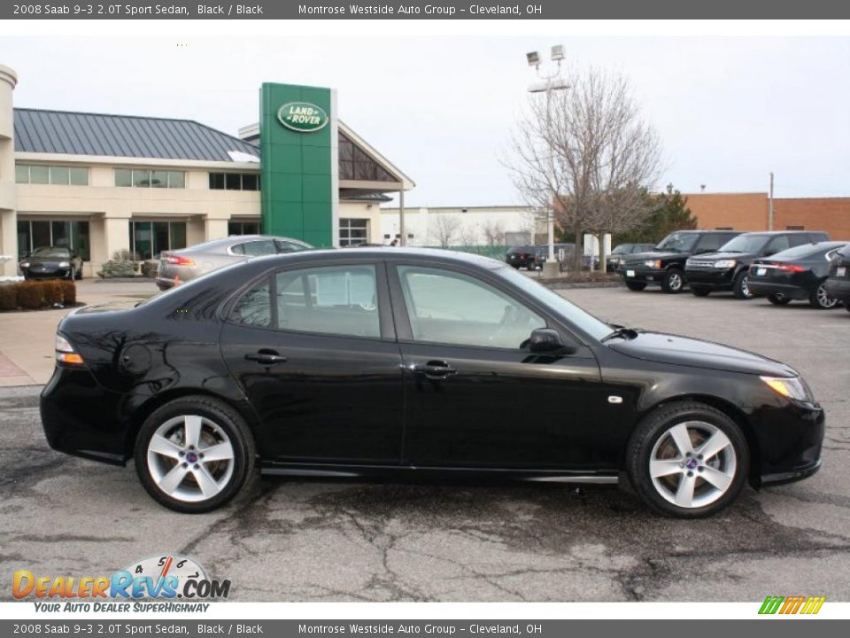 2008 Saab 9-3 2.0T Sport Sedan Black / Black Photo #8