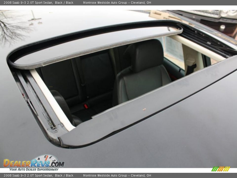 2008 Saab 9-3 2.0T Sport Sedan Black / Black Photo #9