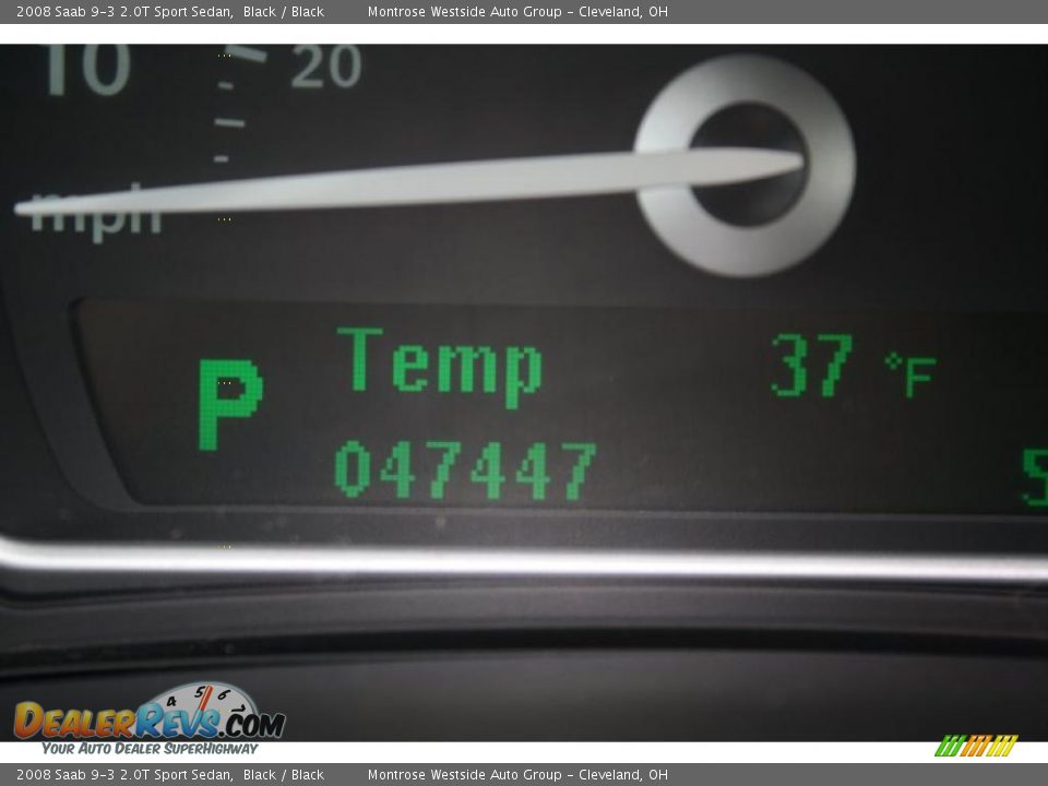 2008 Saab 9-3 2.0T Sport Sedan Black / Black Photo #14