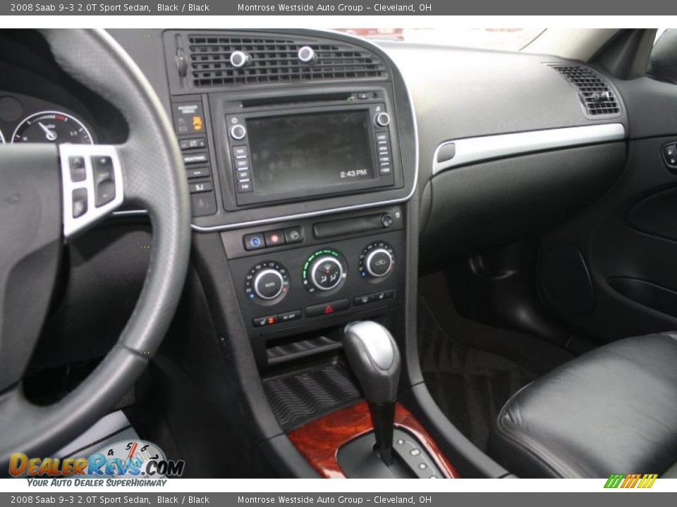 2008 Saab 9-3 2.0T Sport Sedan Black / Black Photo #15