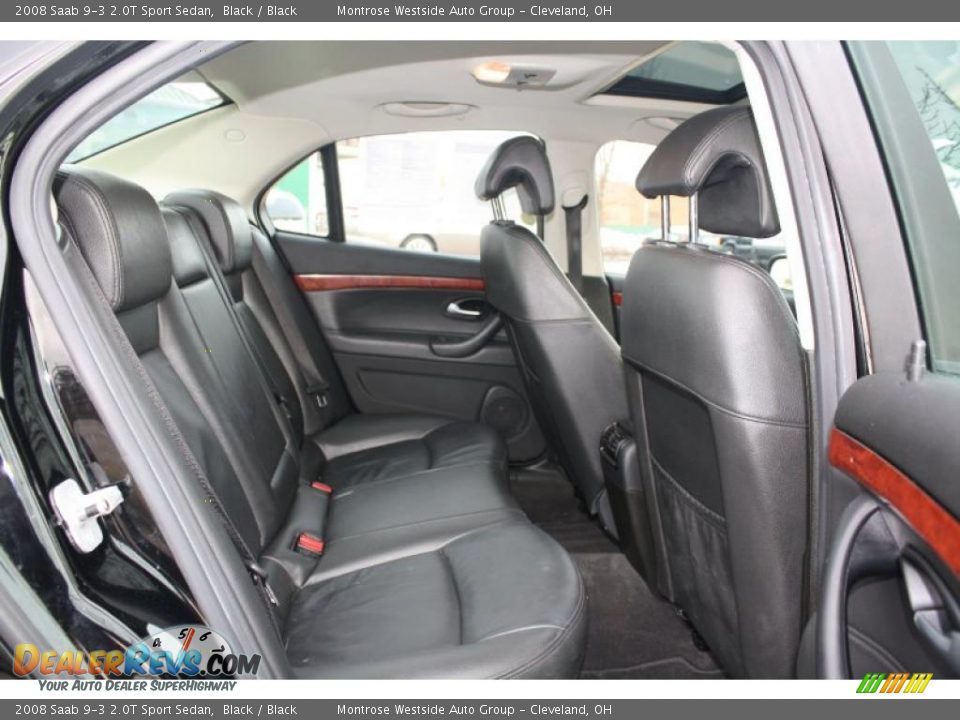 2008 Saab 9-3 2.0T Sport Sedan Black / Black Photo #20