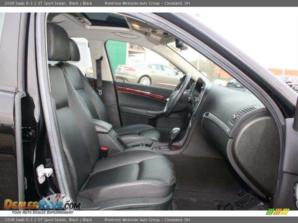 2008 Saab 9-3 2.0T Sport Sedan Black / Black Photo #21