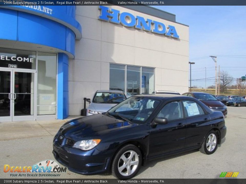 2006 Subaru Impreza 2.5i Sedan Regal Blue Pearl / Anthracite Black Photo #1