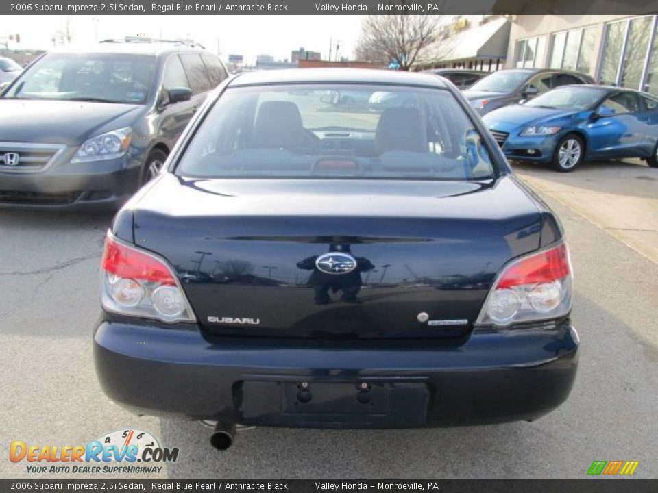 2006 Subaru Impreza 2.5i Sedan Regal Blue Pearl / Anthracite Black Photo #5