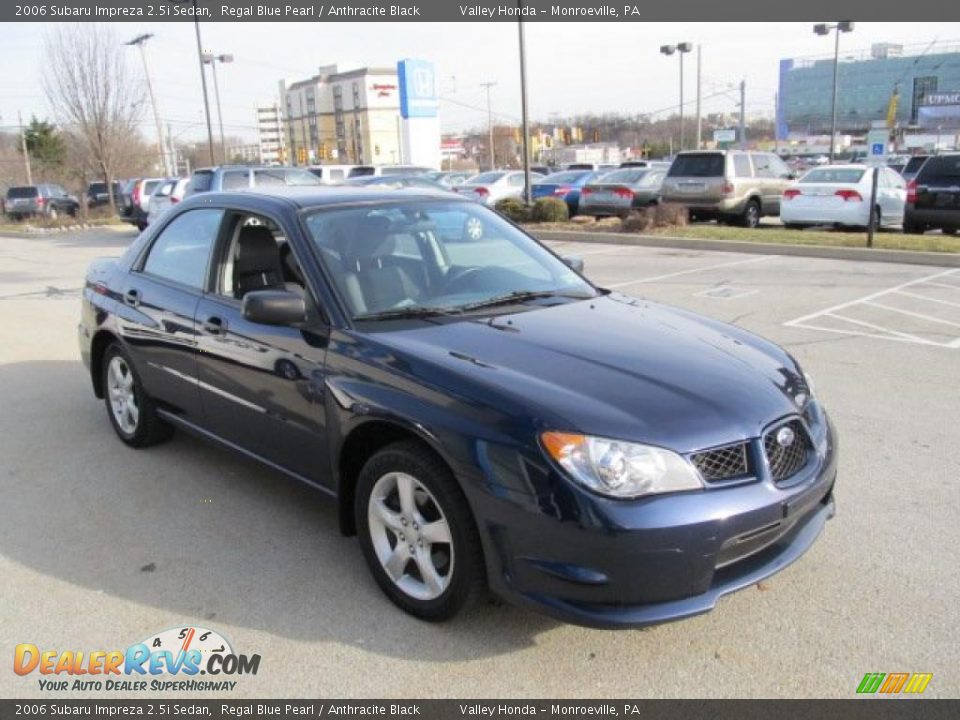 2006 Subaru Impreza 2.5i Sedan Regal Blue Pearl / Anthracite Black Photo #6
