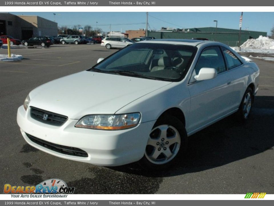 1999 White honda accord coupe #5