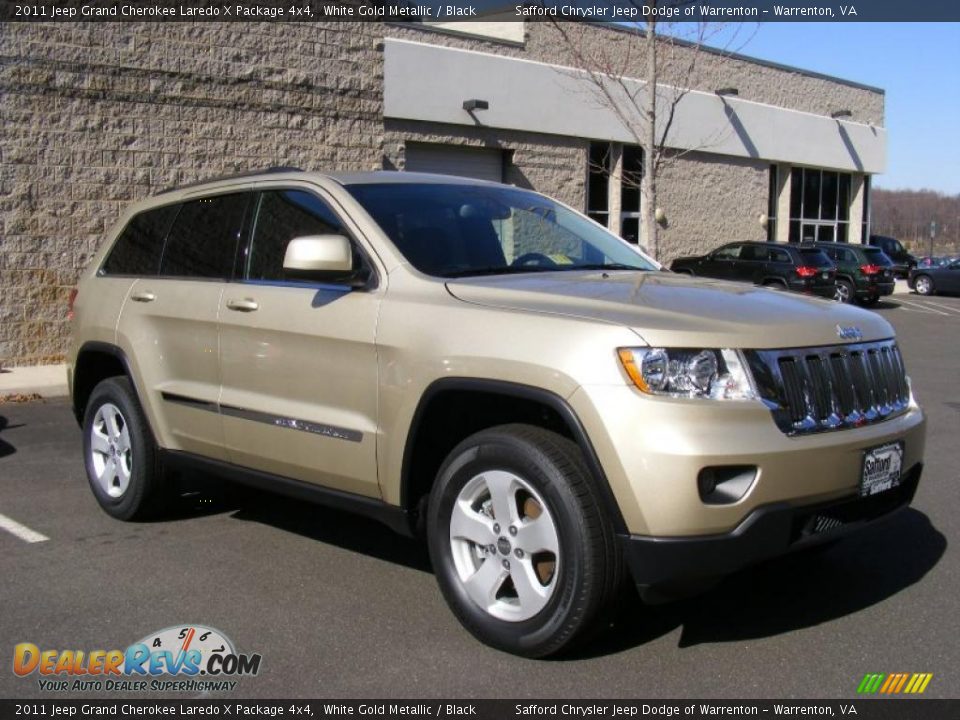 White Gold Metallic 2011 Jeep Grand Cherokee Laredo X Package 4x4 Photo #2
