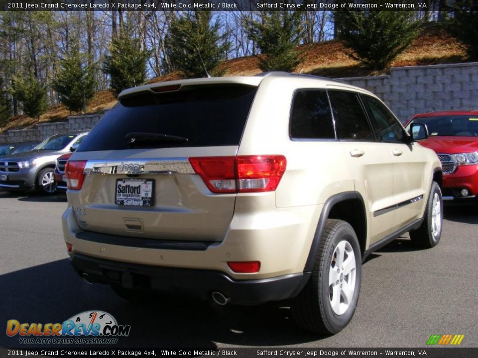 White Gold Metallic 2011 Jeep Grand Cherokee Laredo X Package 4x4 Photo #3