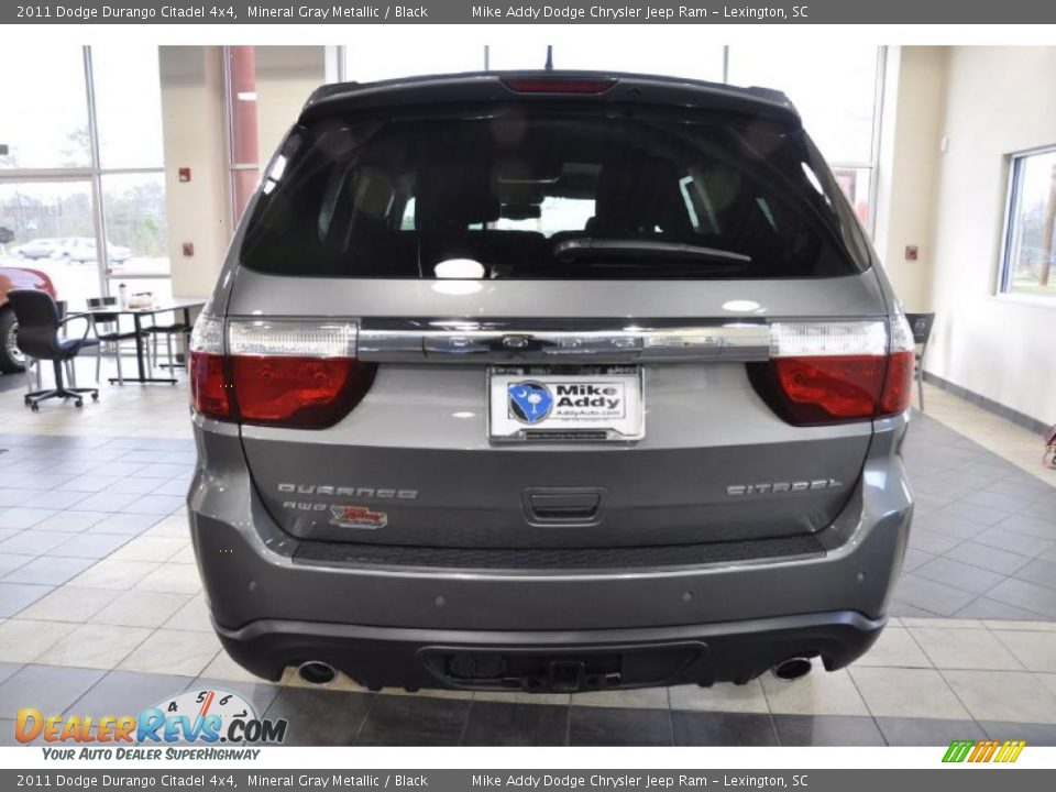 2011 Dodge Durango Citadel 4x4 Mineral Gray Metallic / Black Photo #6