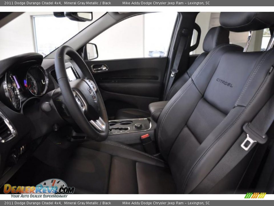 Black Interior - 2011 Dodge Durango Citadel 4x4 Photo #14