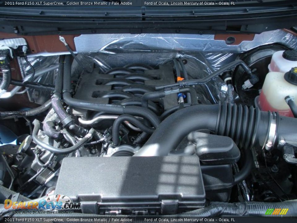 2011 Ford F150 XLT SuperCrew 5.0 Liter Flex-Fuel DOHC 32-Valve Ti-VCT V8 Engine Photo #11