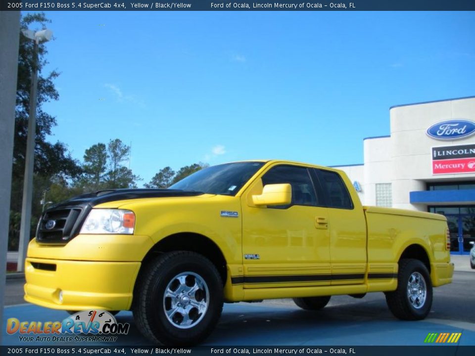 Front 3/4 View of 2005 Ford F150 Boss 5.4 SuperCab 4x4 Photo #1