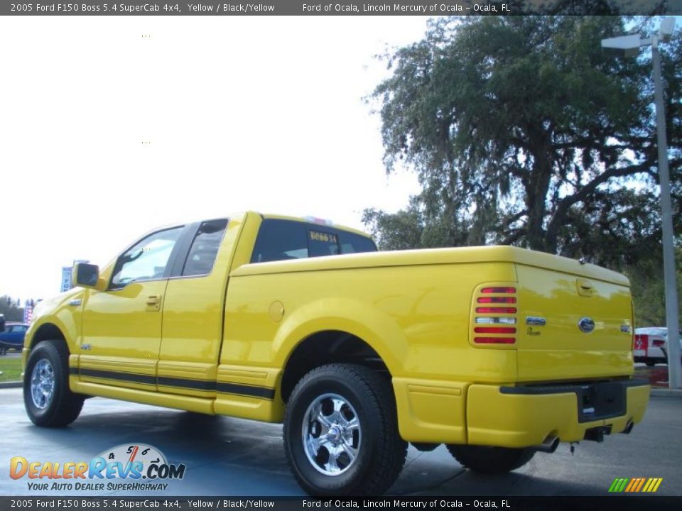 Yellow 2005 Ford F150 Boss 5.4 SuperCab 4x4 Photo #3