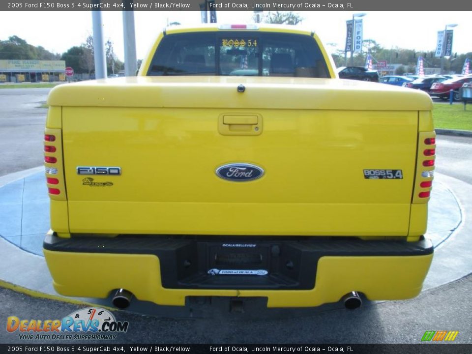 Yellow 2005 Ford F150 Boss 5.4 SuperCab 4x4 Photo #4