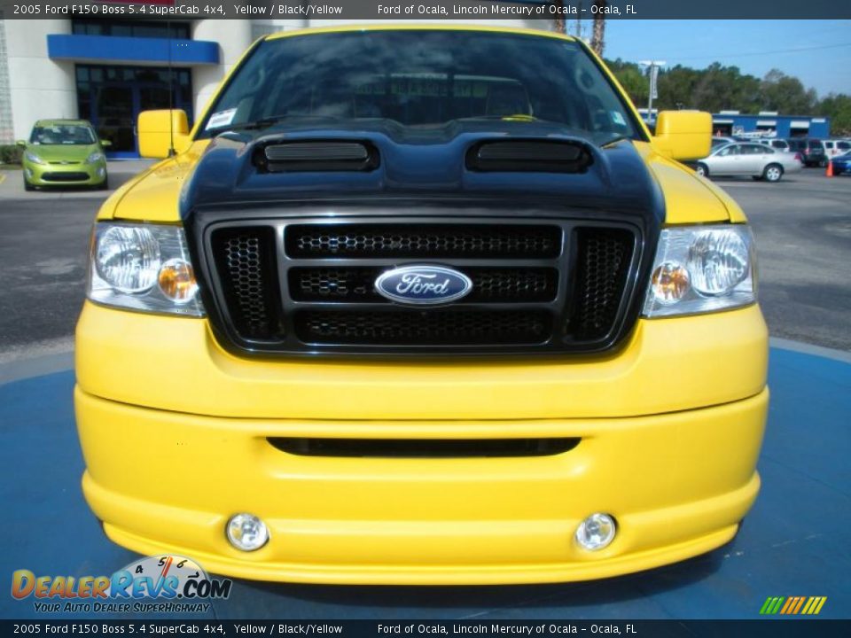 Yellow 2005 Ford F150 Boss 5.4 SuperCab 4x4 Photo #8