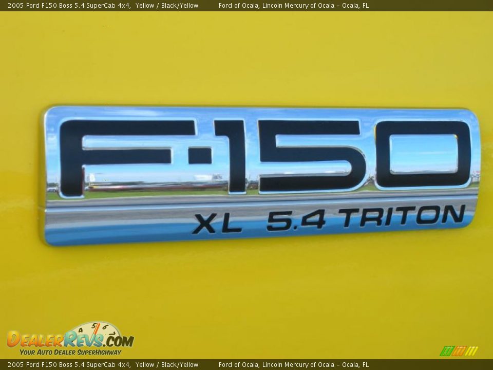 2005 Ford F150 Boss 5.4 SuperCab 4x4 Yellow / Black/Yellow Photo #9