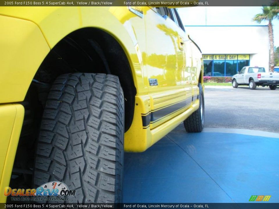 2005 Ford F150 Boss 5.4 SuperCab 4x4 Yellow / Black/Yellow Photo #11